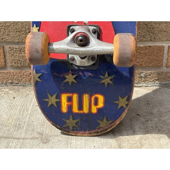 1996 Flip Geoff Rowley Skateboard Deck Blue Meanie Andy Scott Wheels Grind King - Picture 5 of 13